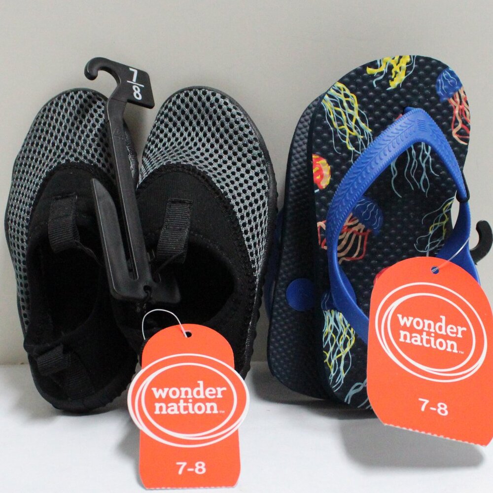 2 Pair Toddler Size 7-8 Wonder Nation Shoes